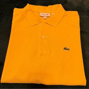 Lacoste Men’s Bright Yellow Polo with Crocodile Logo
